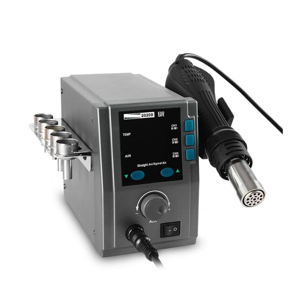 2020D 700W Hot Air Rework Station, Digital SMD Heat Gun for Phone PCB ,Repair Gear