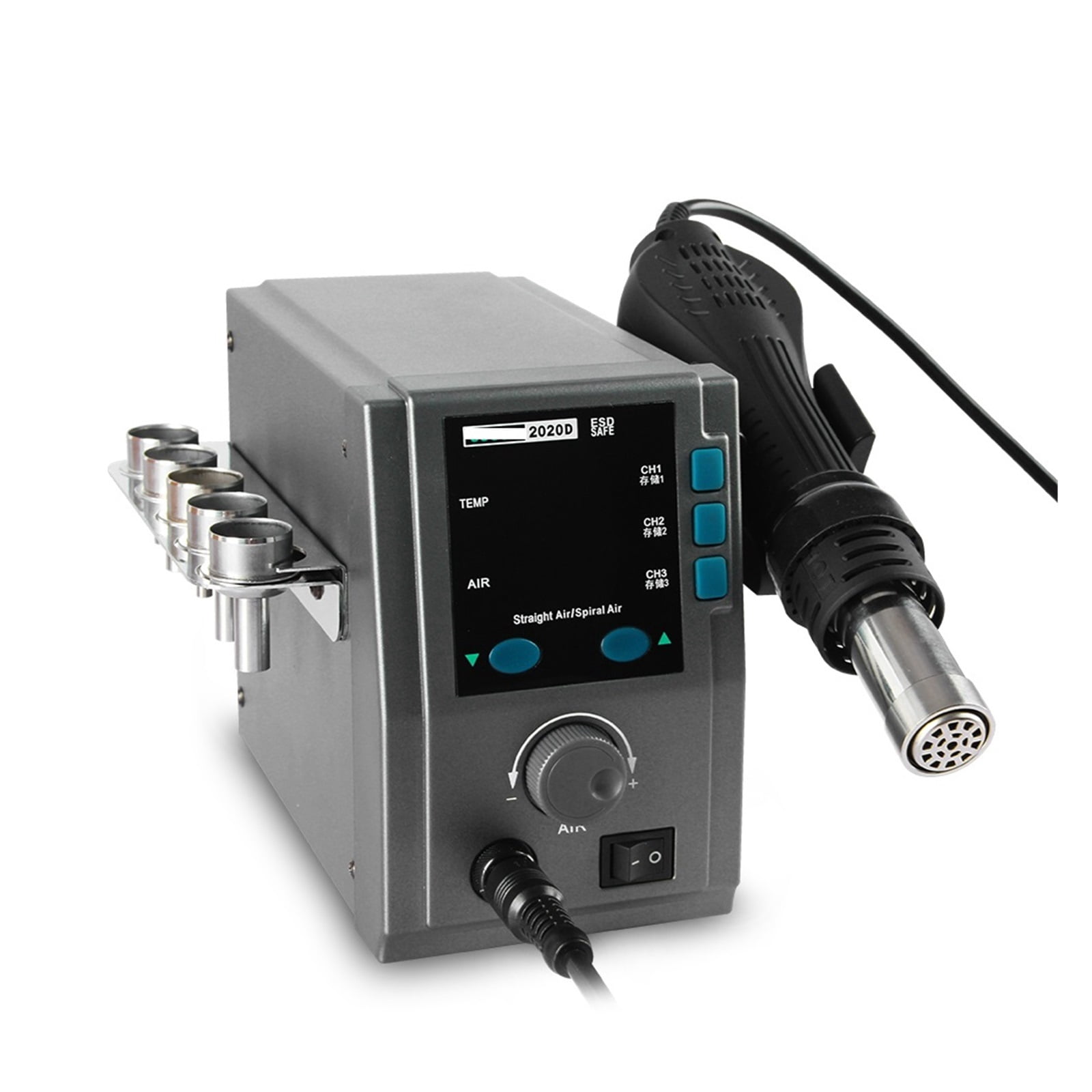 2020D 700W Hot Air Rework Station, Digital SMD Heat Gun for Phone PCB