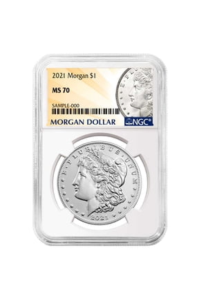 2021 $1 Morgan Silver Dollar NGC MS70 Morgan Label