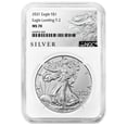 thumbnail image 1 of 2021 $1 Type 2 American Silver Eagle NGC MS70 ALS Label, 1 of 3