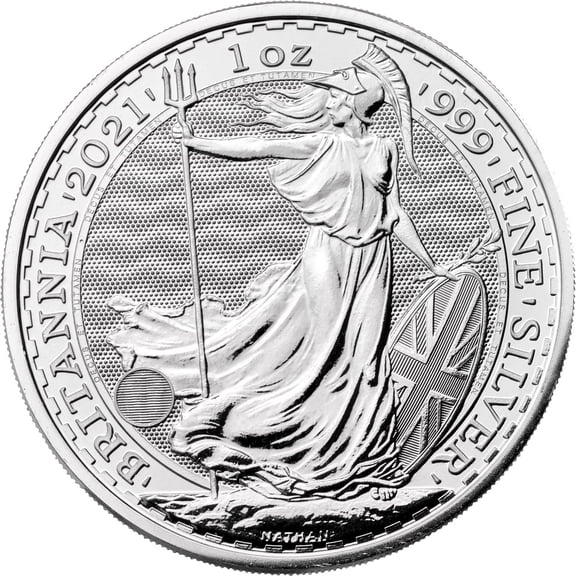 2021 1 oz .999 Fine Silver Britannia Coin BU