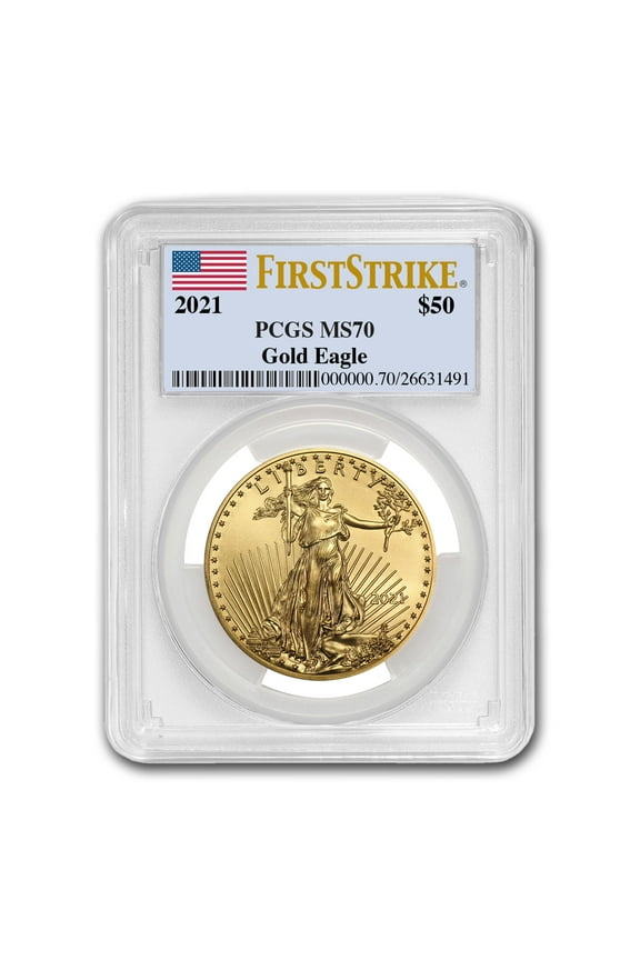 2021 1 oz American Gold Eagle (Type 1) MS-70 PCGS (FirstStrike)