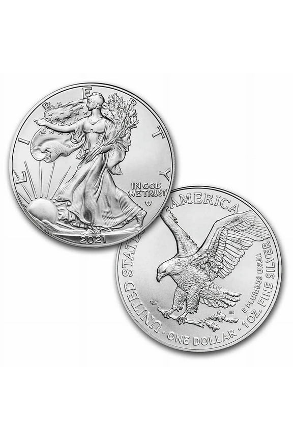 2021 1 oz American Silver Eagle Coin BU (Type 2)
