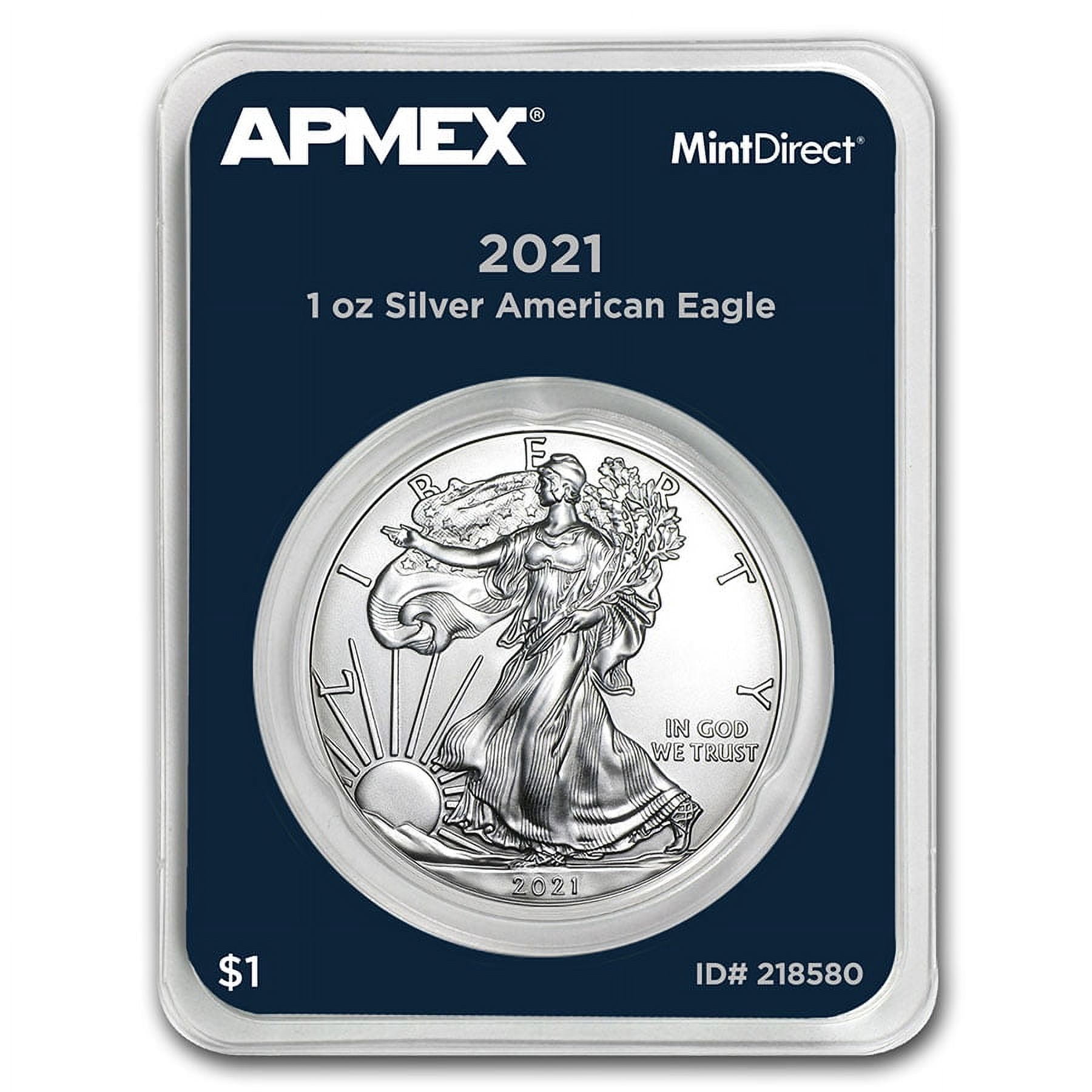 2021 1 oz American Silver Eagle (Type 1) (MintDirect® Single