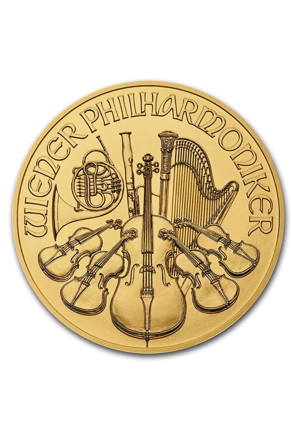 2021 Austria 1/10 oz Gold Philharmonic BU