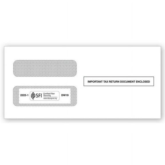 2021 1099 Double-Window Envelope
