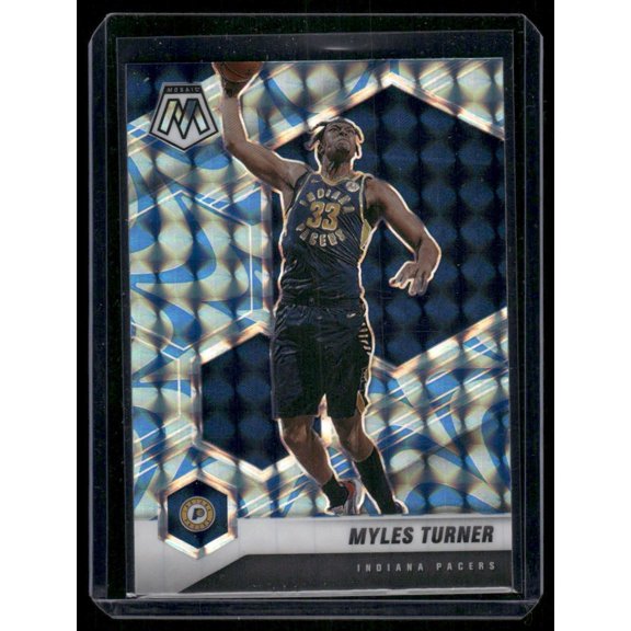Very Good 2020-21 Panini Mosaic Prizm Myles Turner #25 Indiana Pacers Basketball Card