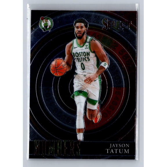 2021 Panini Select Jayson Tatum #17 Numbers Boston Celtics Basketball Card