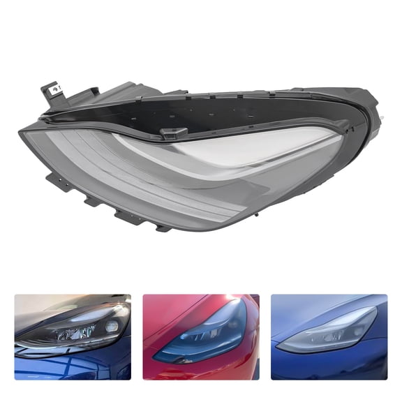 For 2021 2022 2023 for Tesla Model 3/Y Front Left Matrix LED Headlight, Front Driver Headlamp, Black Housing Clear Lens Headlights Direct Replacement, 151495200C