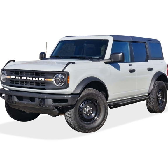 2021-2022 Ford Bronco 4 Door 6061 Aircraft Aluminum Black Finish Square Tube Side Step Truck Armor