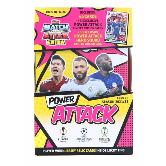 2021/2022 Topps UEFA Champions League Match Attax Extra Mega Tin | Power Attack