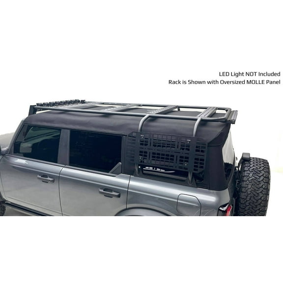 2021-2023 Ford Bronco 4 Door Soft Top Rack with Oversized Molle Panels - PN #Z845491