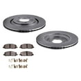 thumbnail image 1 of 2021-2023 for Hyundai for Elantra 1.6L 2.0L Vented Coated Brake Rotors & Ceramic Pads - Improved Brake Efficiency, D3EA Certified, Direct for Fit R$1602, 1 of 5