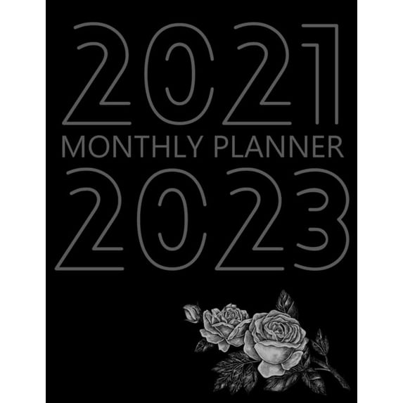 2021-2023 Monthly Planner: 36 Month Agenda for Women, Monthly Organizer Book for Activities and Appointments, 3 Year Calendar Notebook, White Paper, 8.5″ x 11″, 202 Pages (Paperback)