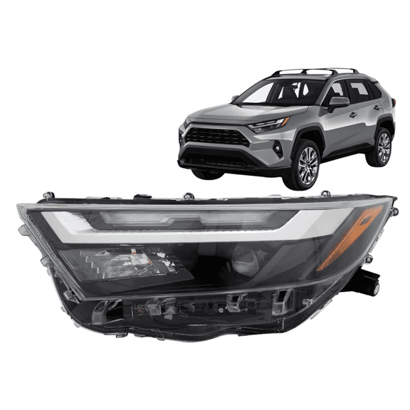 2022-2023 Toyota Rav4 Head Lamp Driver Side Led North America Built Single Projector