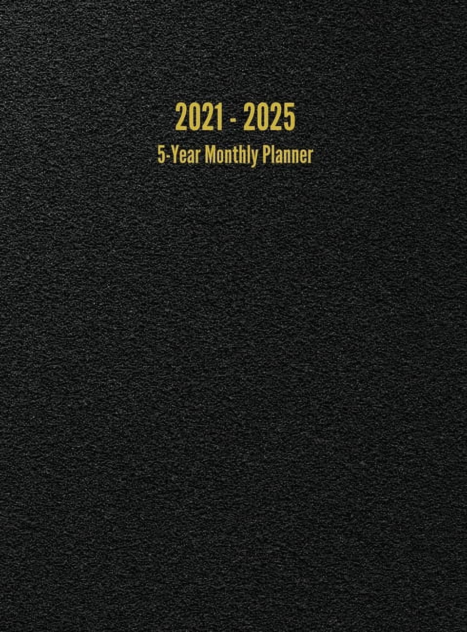 I S ANDERSON 2021 - 2025 5-Year Monthly Planner : 60-Month Calendar (Black) (Hardcover)