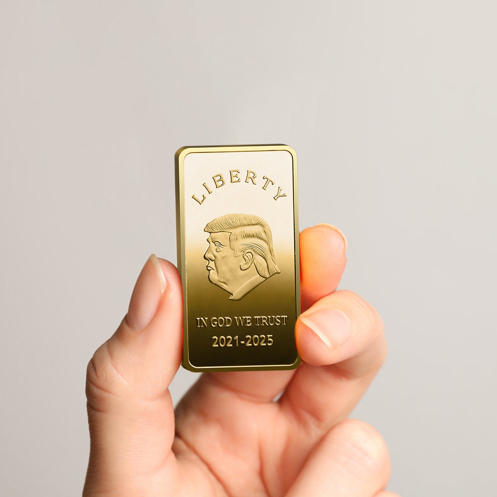 2021 2025 Presidency Commemorative Gold Plated Ingot Collectible 3D