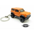 thumbnail image 1 of 2021 '21 Ford Bronco Orange SUV Truck Car Rare Novelty Keychain 1:64 Diecast, 1 of 5