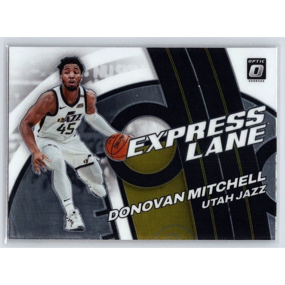 2021-22 Donruss Optic Donovan Mitchell Utah Jazz #8 Express Lane Basketball Trading Card