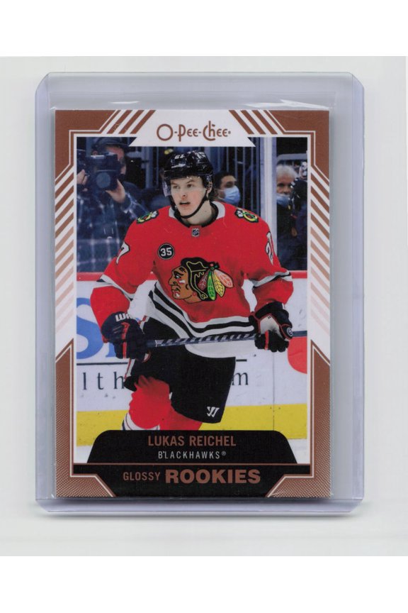 2021-22 O-Pee-Chee Glossy Rookies Lukas Reichel #R-1 Rookie