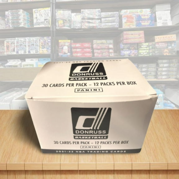 2021-22 Panini Donruss Basketball Cello Fat Pack Box - 12 Packs - 30 Card Packs - Trading Cards Collectables