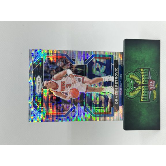 2021-22 Panini Prizm Drazen Petrovic #292 Holo New Jersey Nets Basketball Card