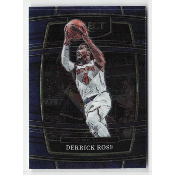 2021-22 Panini Select Derrick Rose New York Knicks #53 Blue Basketball Card