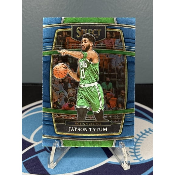 2021-22 Panini Select Jayson Tatum Boston Celtics #77 Blue Retail Base Basketball Card