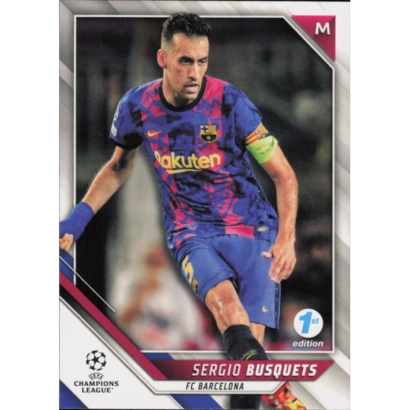 2021-22 TOPPS UEFA CHAMPIONS LEAGUE 1ST EDITION #60 SERGIO BUSQUETS FC BARCELONA
