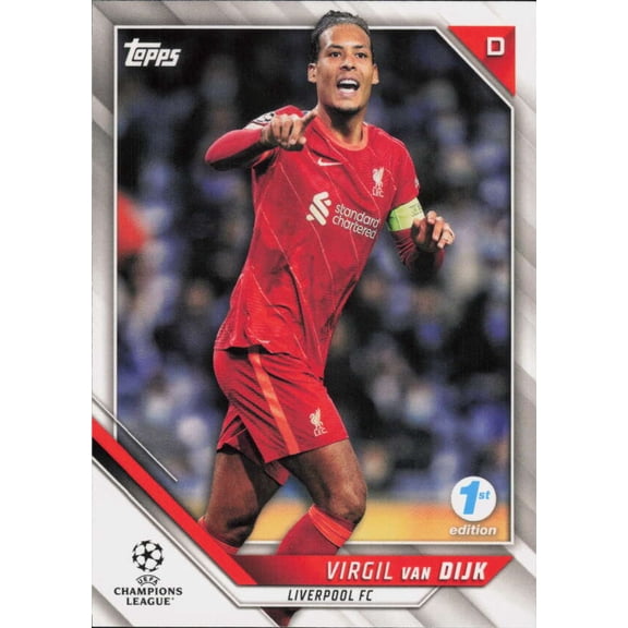 2021-22 TOPPS UEFA CHAMPIONS LEAGUE 1ST EDITION #97 VIRGIL VAN DIJK LIVERPOOL FC