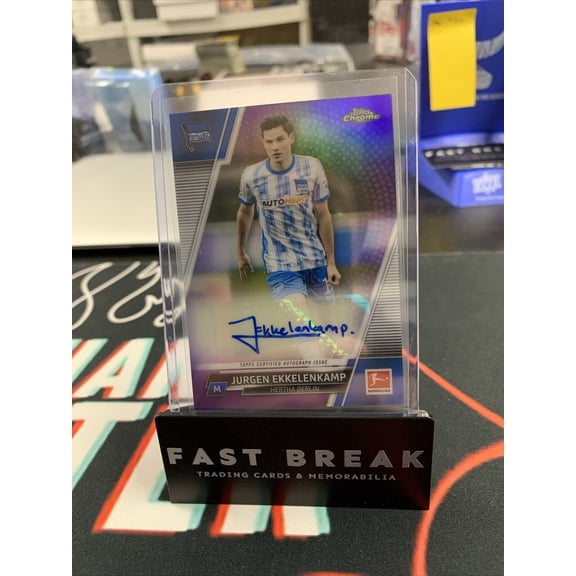 2021-22 Topps Chrome Bundesliga Jurgen Ekkelenkamp #BCA-JE Purple Refractor Short Print Parallel/Variety