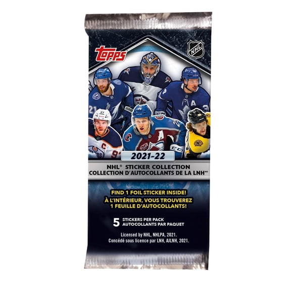2021-22 Topps NHL Sticker Collection Box | 50 Pack Box