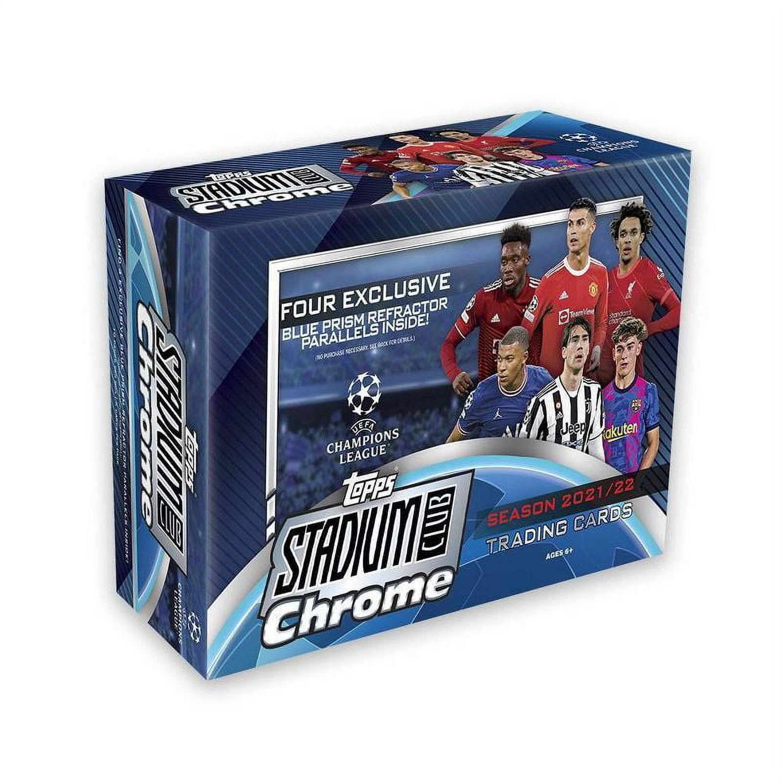 2021-22 Topps UEFA Champion League Stadium Club Chrome Trading Card Mega Box