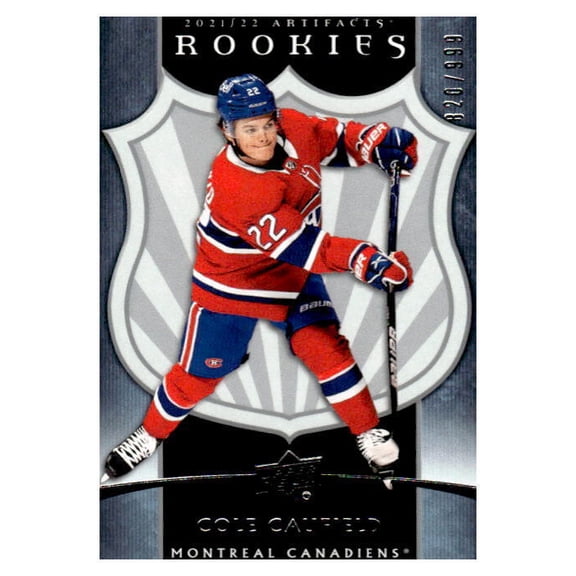 2021-22 Upper Deck Artifacts Cole Caufield #2 2005-06 Retro Rookies SN