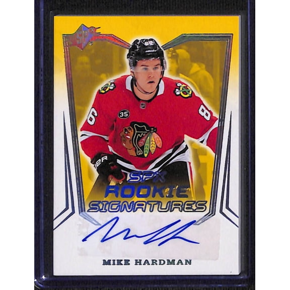 2021-22 Upper Deck Black SPx Rookie Signatures Mike Hardman #SPXR-MH