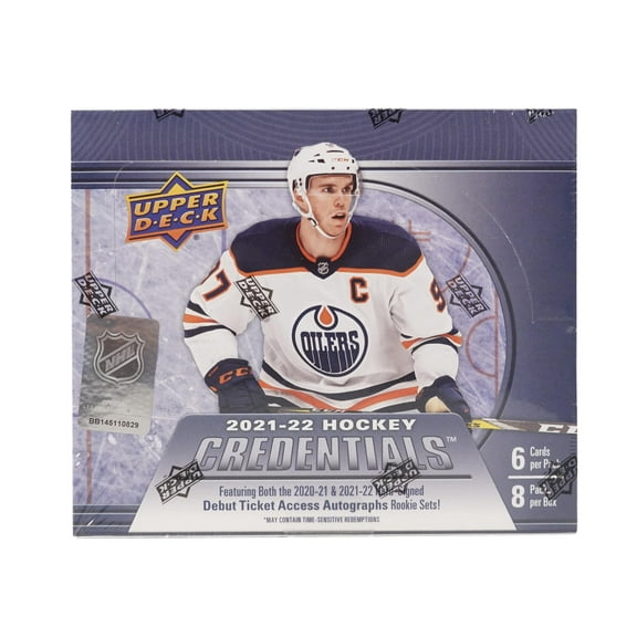 2021-22 Upper Deck Credentials Hockey Hobby Box