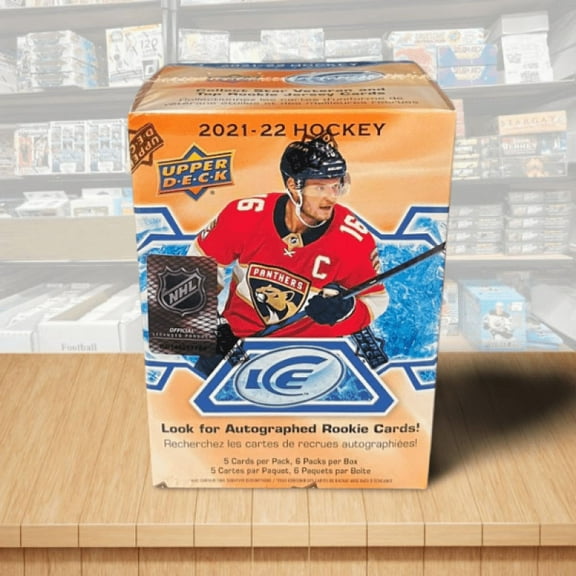 2021-22 Upper Deck Ice Blaster Factory Sealed Hockey Box - 6 Packs Per Box