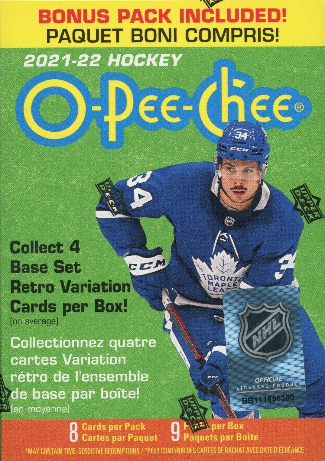 2021-22 O-Pee-Chee Hockey Cards (Blaster)