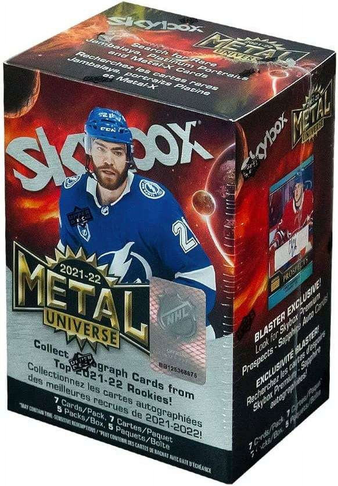 2021-22 Upper Deck Skybox Metal Universe NHL Hockey Blaster Box