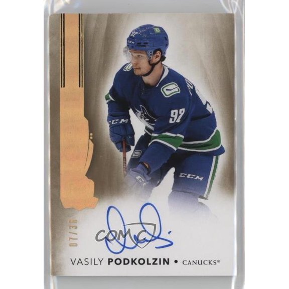 2021-22 Upper Deck The Cup Vasily Podkolzin #192 Gold Spectrum Foil Variation /36 Parallel/Variety Rookie Base Set