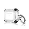thumbnail image 1 of 2021 AirPods (3rd generation) Clear Case - TECH CIRCLE Hard Plastic Transparent Case Portable Lightweight Sturdy Carrying Cover Scratch Resistant Protective Rugged Holder Skin with Keychain (Black), 1 of 6