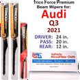 thumbnail image 1 of 2021 Audi Q3 Performance Beam Wipers (Set of 3) w/Rear Wiper, 1 of 3
