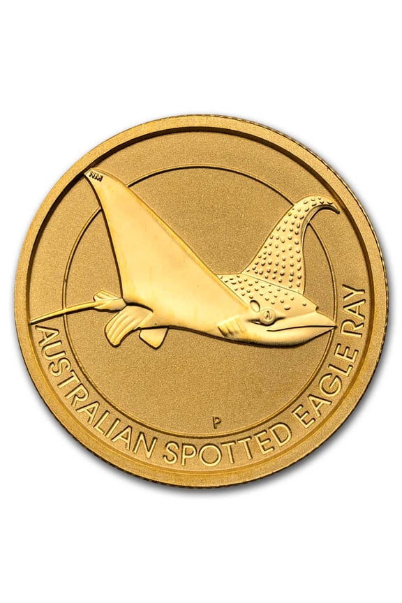 2021 Australia 1/4 oz Gold Spotted Eagle Ray BU