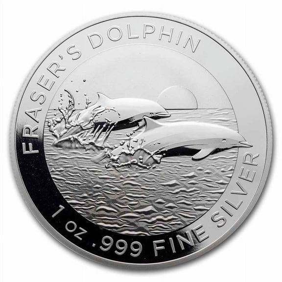 2021 Australia 1 oz Silver $1 Fraser's Dolphin BU