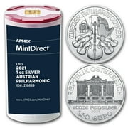 2021 Austria 1 oz Silver Philharmonic 20-Coin MintDirect  Tube