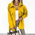 thumbnail image 1 of 2021 Autumn And Winter New  Fashion Solid Color Woolen Coat, 1 of 3