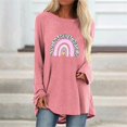 2021 Autumn Winter Loose TShirt Women Heart 3D Printed Tops ONeck
