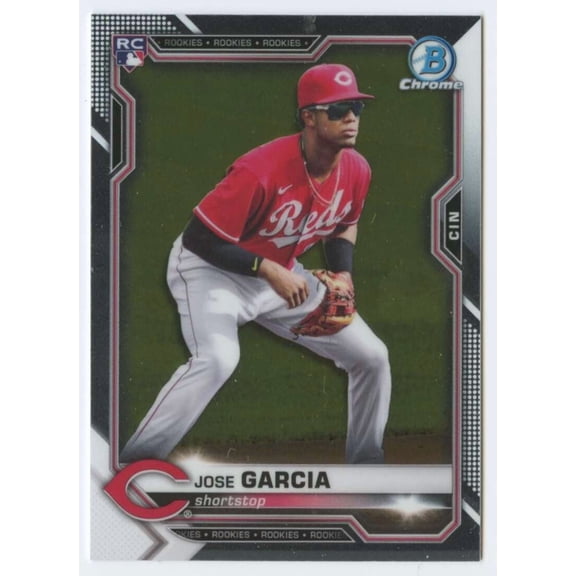 2021 BOWMAN CHROME #14 JOSE GARCIA RC CINCINNATI REDS