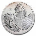 thumbnail image 1 of 2021 BVI 1 oz Silver Pegasus Reverse Frosted (Abrasions, Spotted), 1 of 2