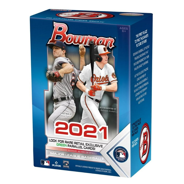 Topps 2021 Bowman Baseball, 6-Pack Blaster Box, 12 Cards per Pack